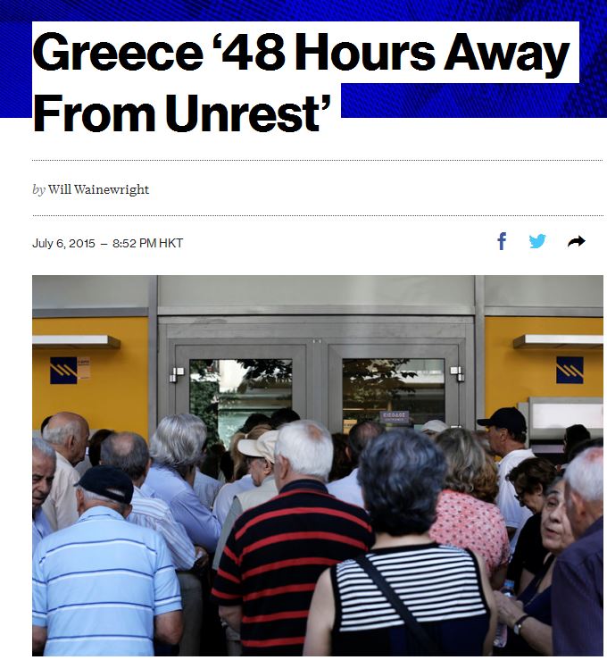 48 hours away from greek unrest