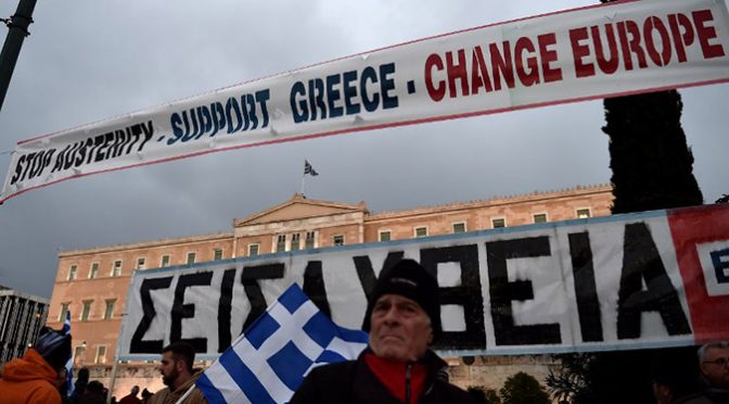 Greek Anti-Austerity Protests Spreading Beyond Eurozone
