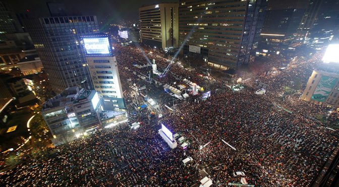 1.5 Million South Koreans Demand US Puppet Park Geun-hye to Step Down