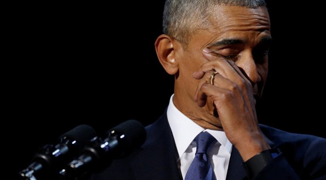 Obama's Farewell Tears Are an Insult, His Record is Soaked in Blood