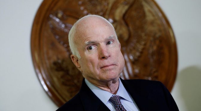 Perennial Warmonger, Regime Change Operative John McCain Dies at 81