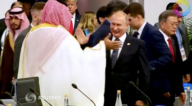 Here’s Why Putin Greeted Saudi’s Prince Mohammed bin Salman with A High Five