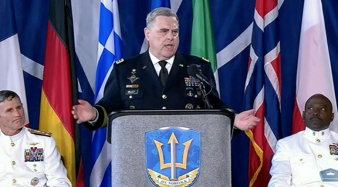 Citing Nazi Germany as Model, U.S. Military Chief Hails New NATO Command