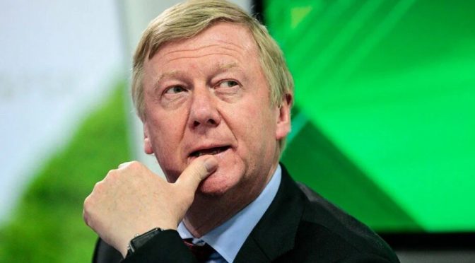 As New Purge of Fifth Columnists Approaches, Anatoly Chubais Jumps Ship