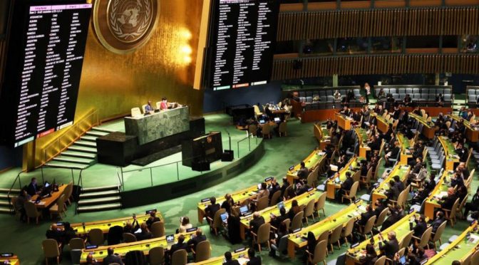UNGA Approves A Resolution to “Legalize International Robbery”