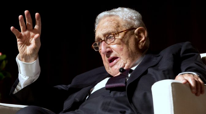 Warmonger Henry Kissinger Worried About Thermo-Nuclear War
